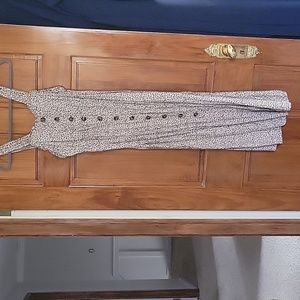 Tank Button Leopard Dress